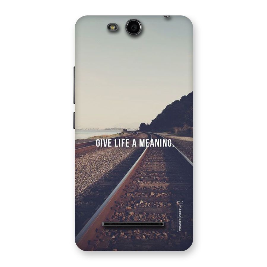 Meaning To Life Back Case for Micromax Canvas Juice 3 Q392