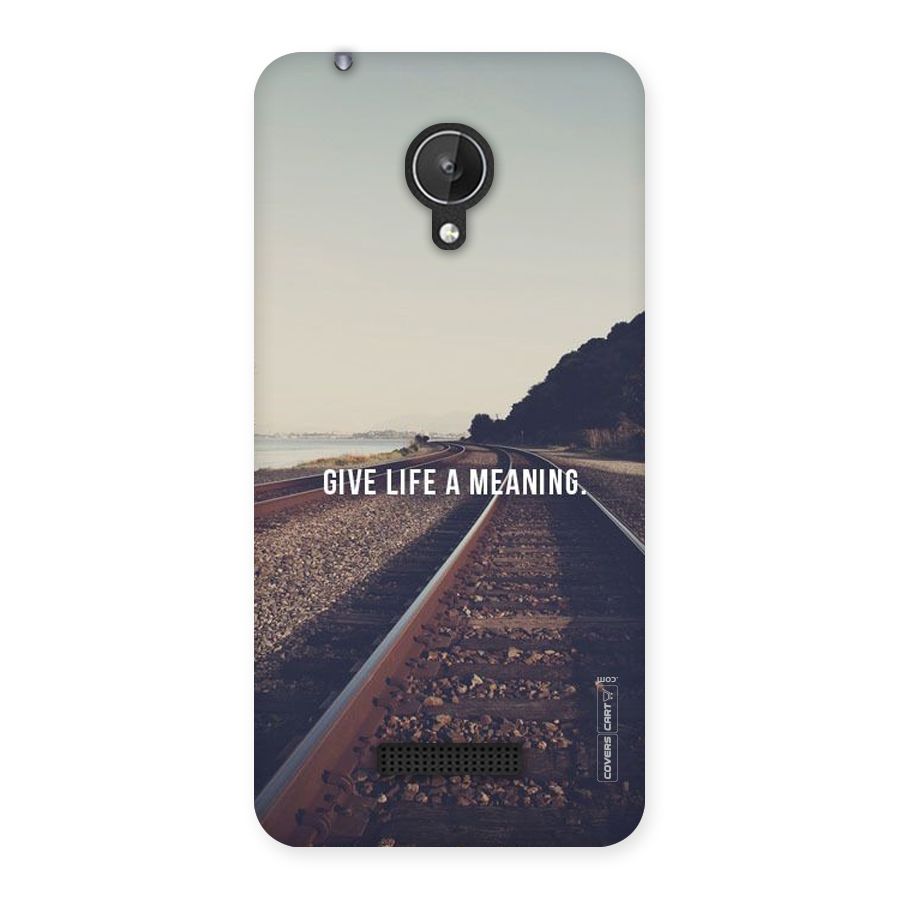 Meaning To Life Back Case for Micromax Canvas Spark Q380