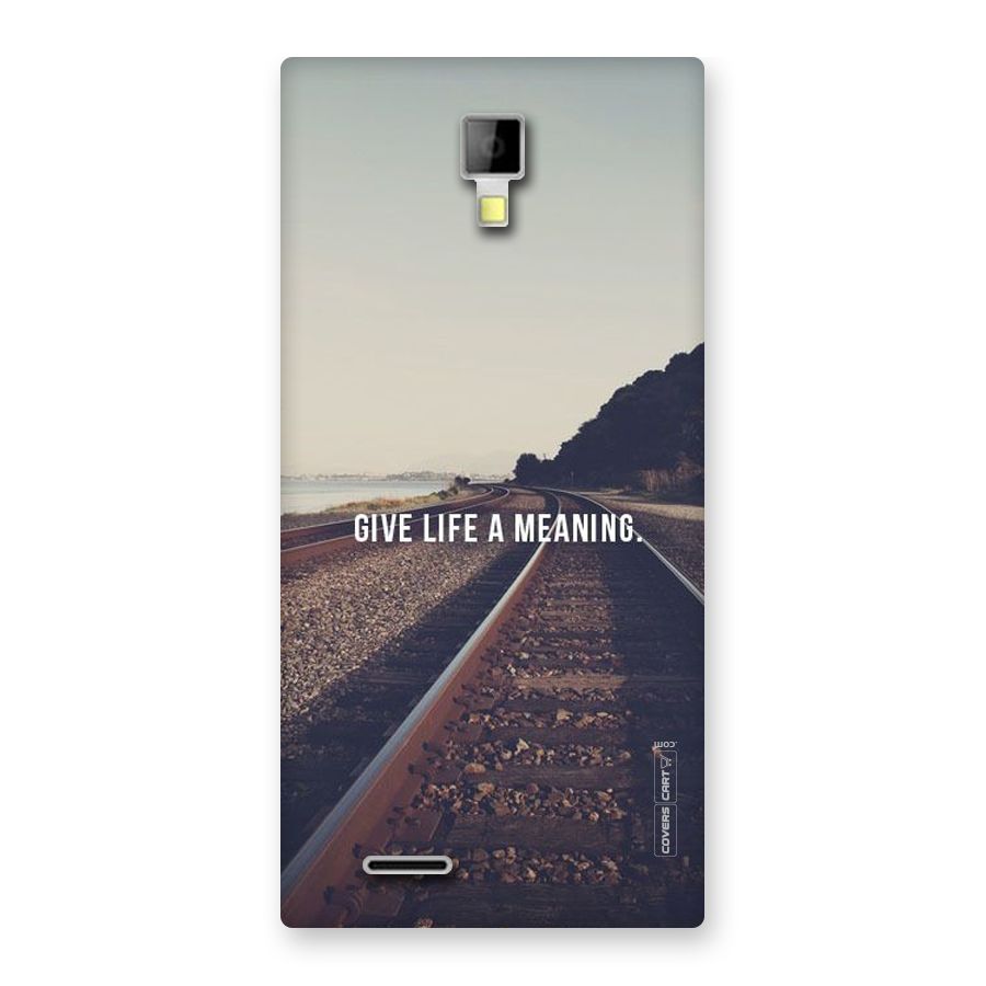 Meaning To Life Back Case for Micromax Canvas Xpress A99