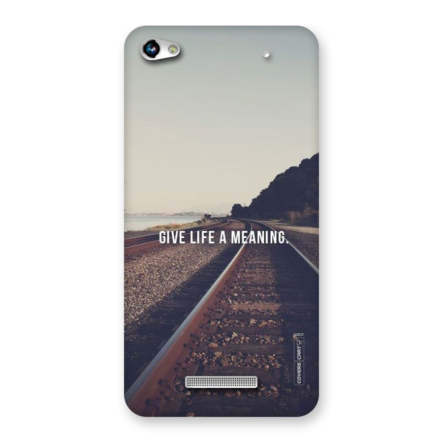 Meaning To Life Back Case for Micromax Hue 2