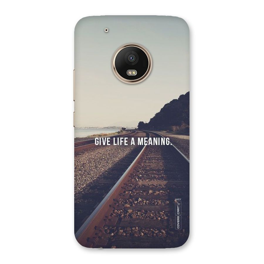 Meaning To Life Back Case for Moto G5 Plus