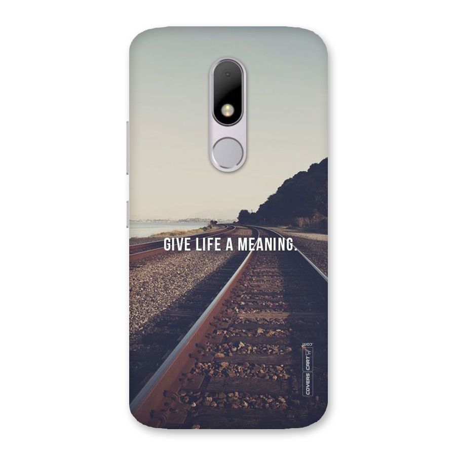 Meaning To Life Back Case for Moto M