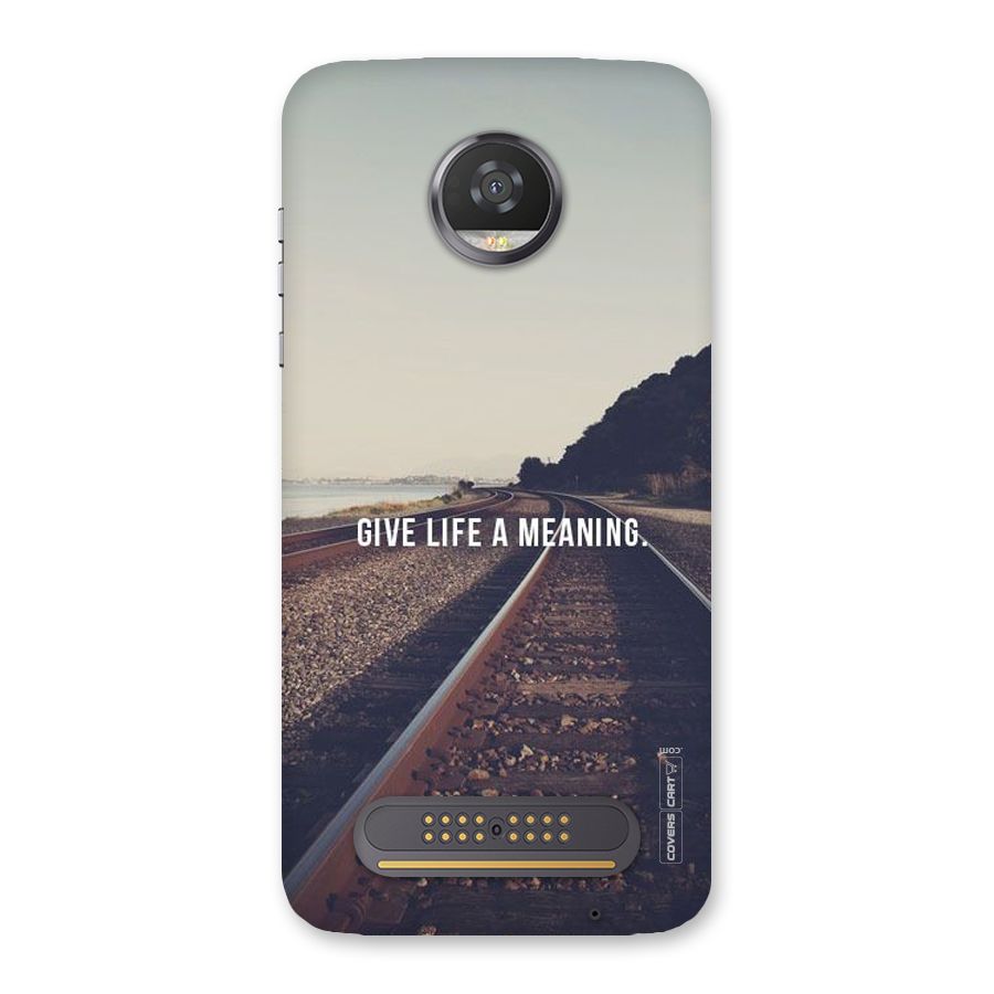 Meaning To Life Back Case for Moto Z2 Play