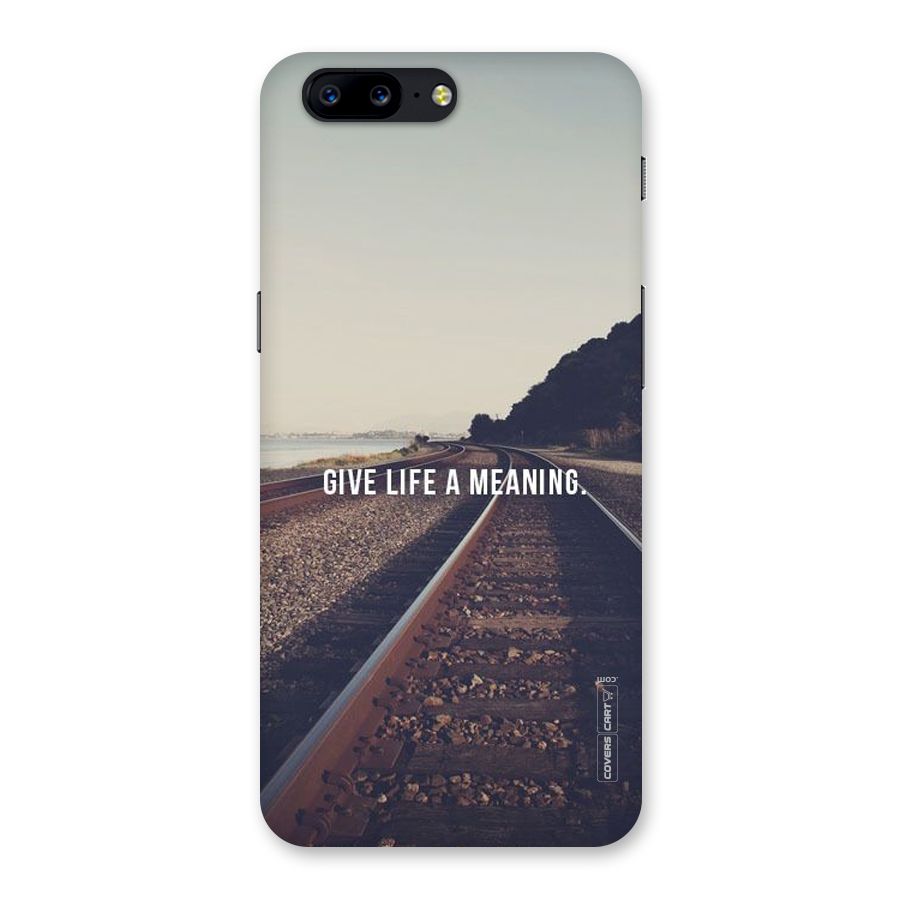 Meaning To Life Back Case for OnePlus 5