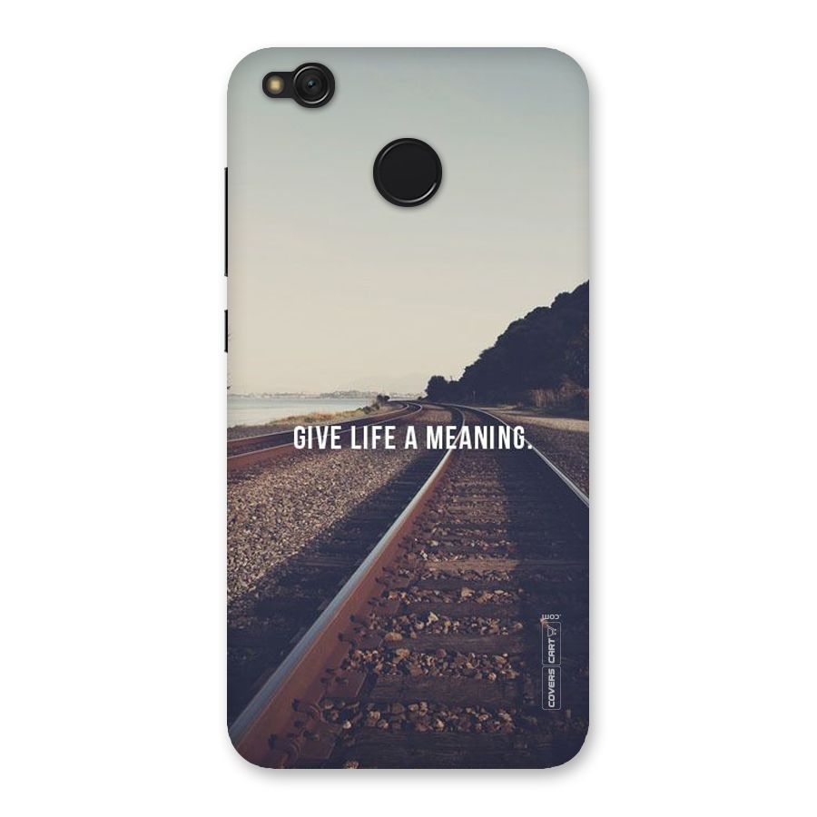 Meaning To Life Back Case for Redmi 4