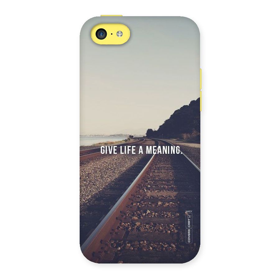 Meaning To Life Back Case for iPhone 5C