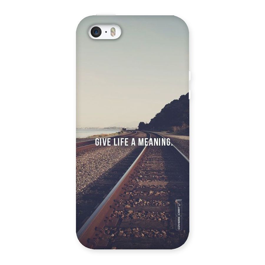 Meaning To Life Back Case for iPhone 5 5S