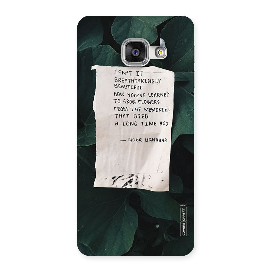 Memories Back Case for Galaxy A3 2016