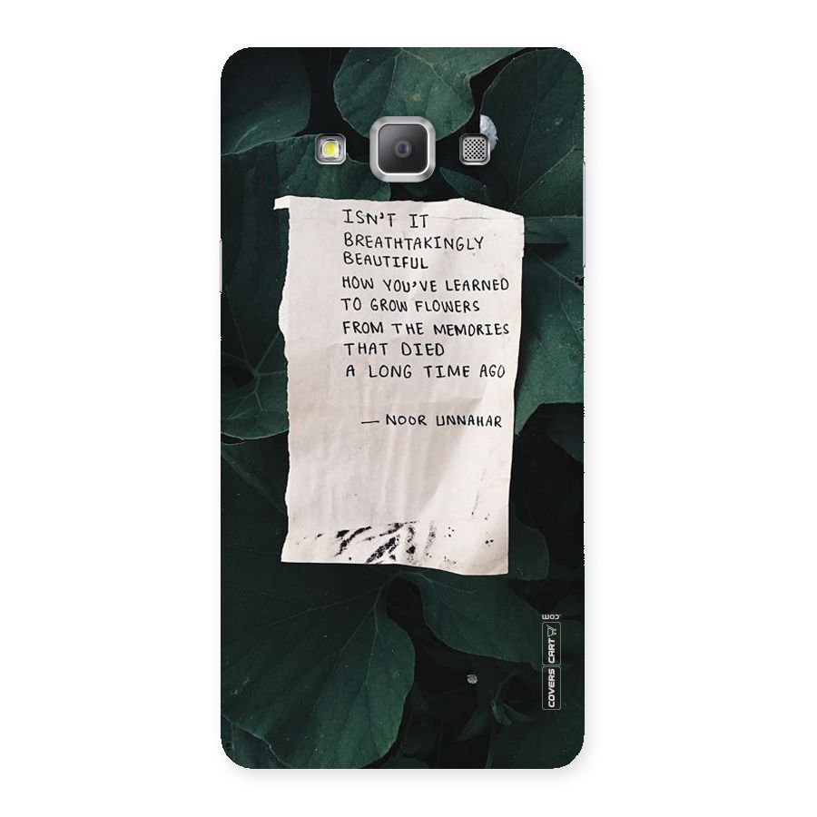Memories Back Case for Galaxy A7