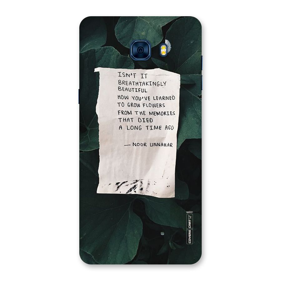 Memories Back Case for Galaxy C7 Pro