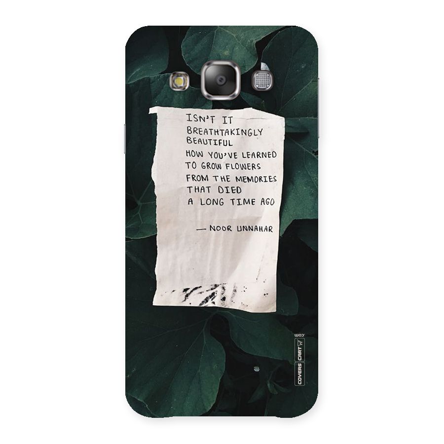 Memories Back Case for Galaxy E7