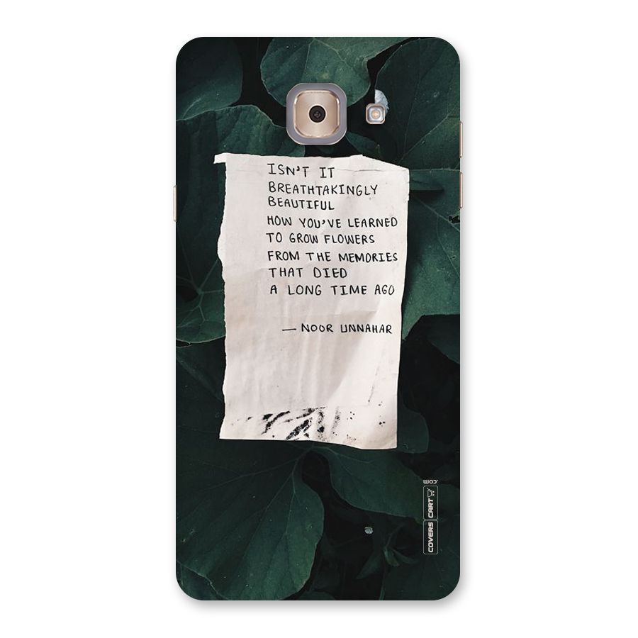 Memories Back Case for Galaxy J7 Max