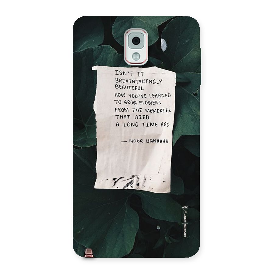 Memories Back Case for Galaxy Note 3