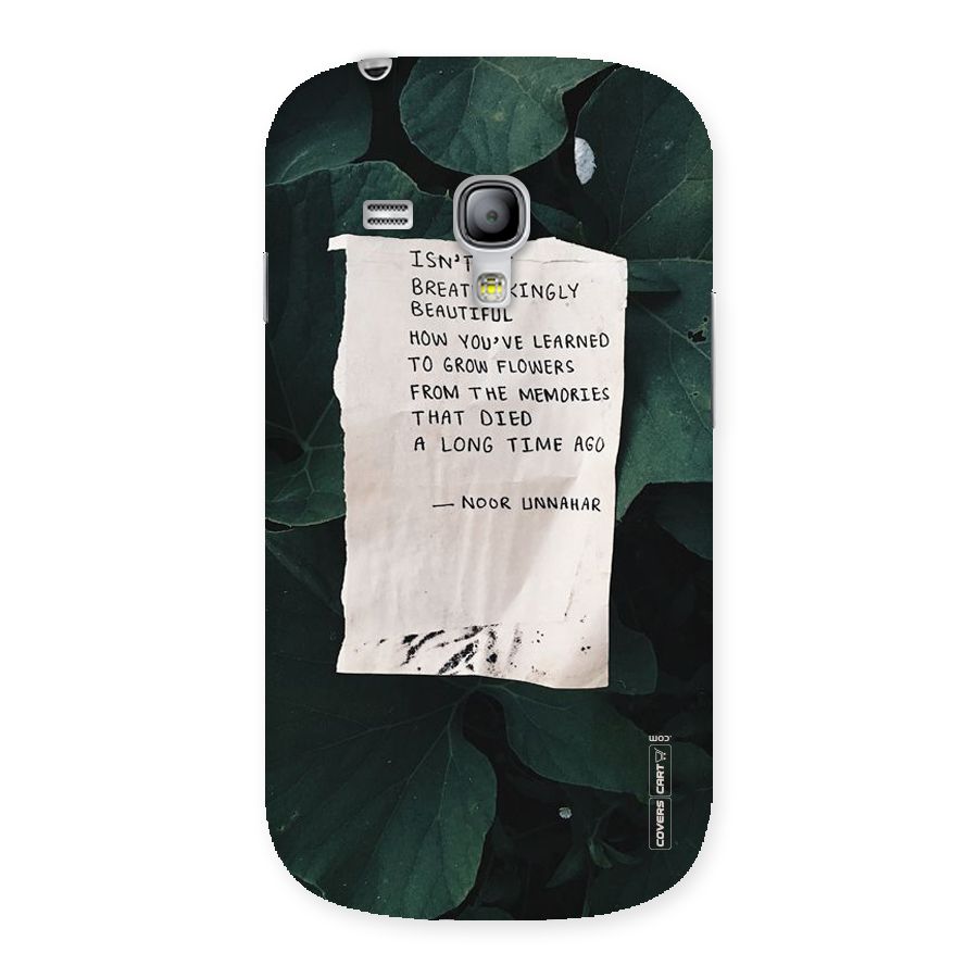 Memories Back Case for Galaxy S3 Mini