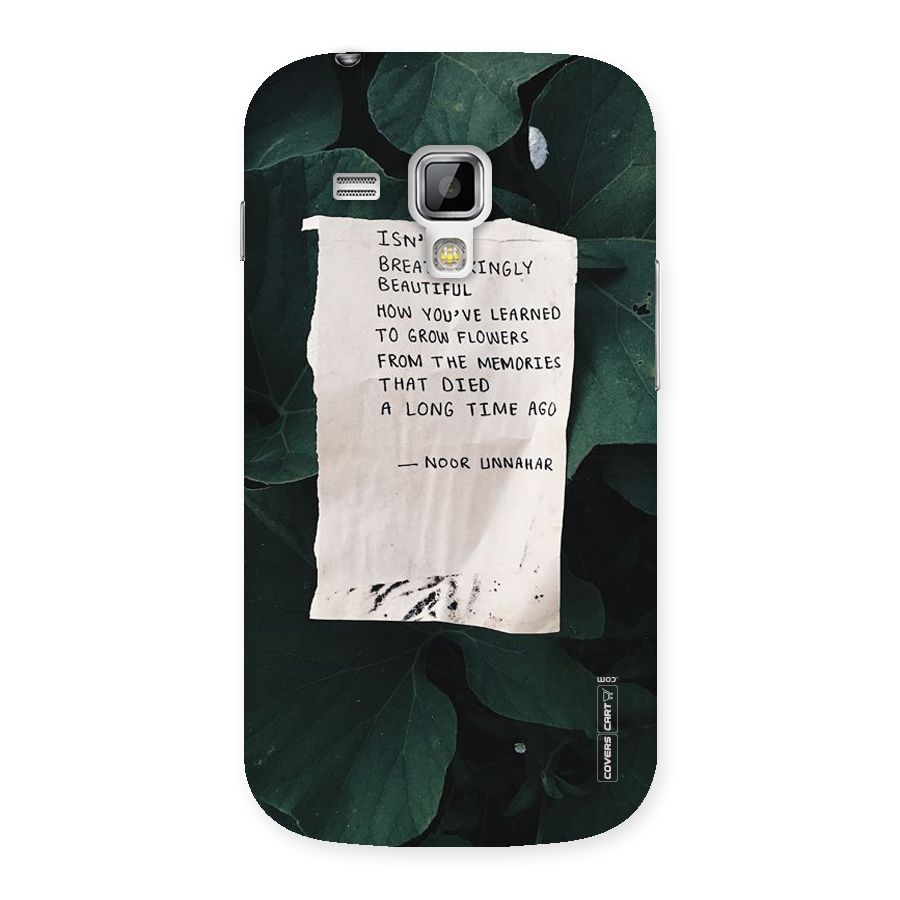 Memories Back Case for Galaxy S Duos