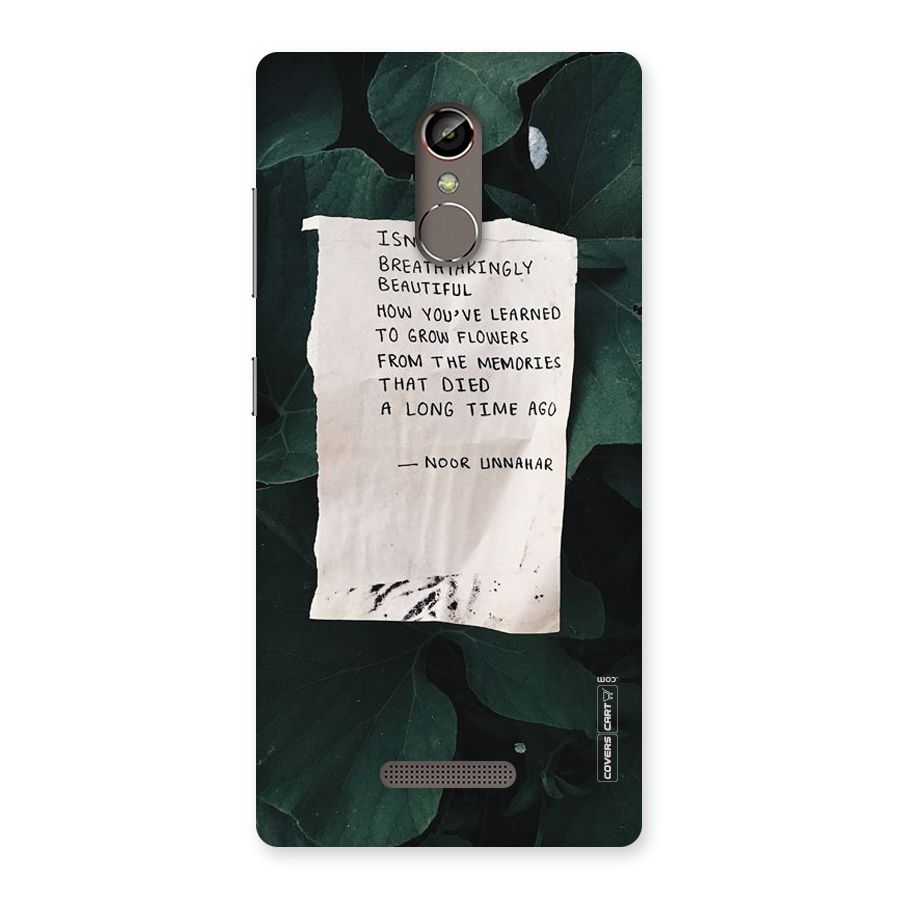 Memories Back Case for Gionee S6s