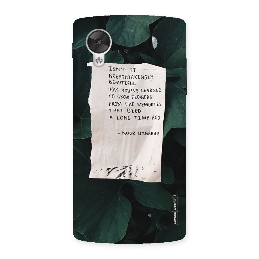 Memories Back Case for Google Nexsus 5