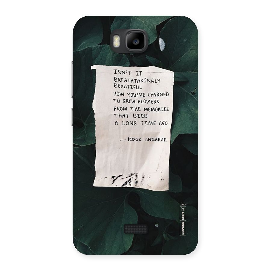 Memories Back Case for Honor Bee