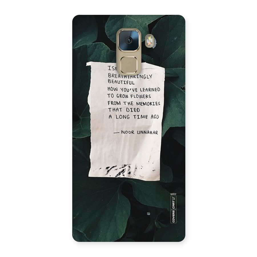 Memories Back Case for Huawei Honor 7