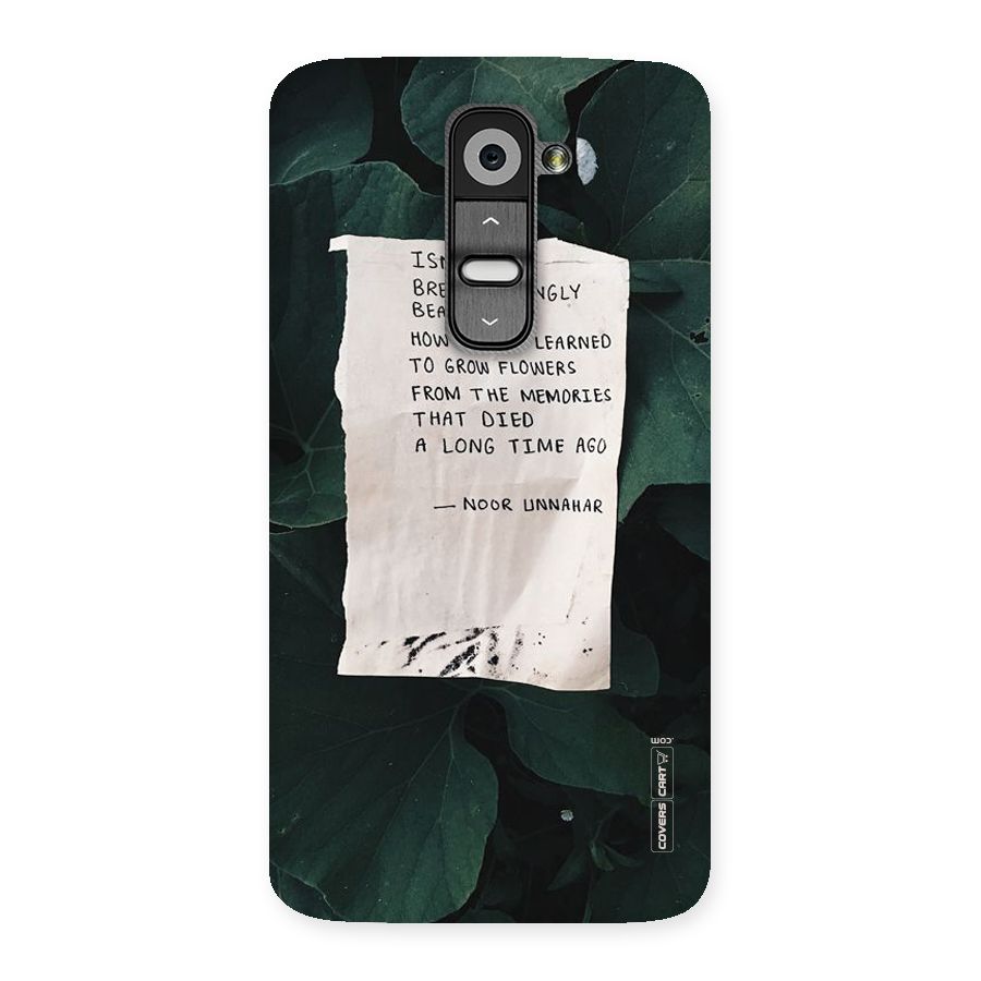 Memories Back Case for LG G2