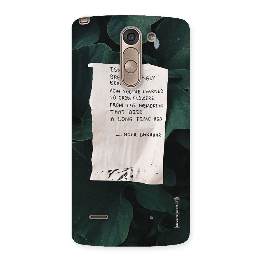 Memories Back Case for LG G3 Stylus