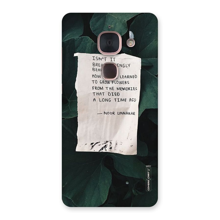 Memories Back Case for Le Max 2