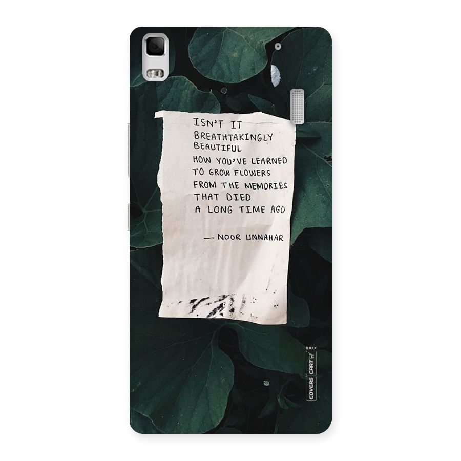 Memories Back Case for Lenovo K3 Note