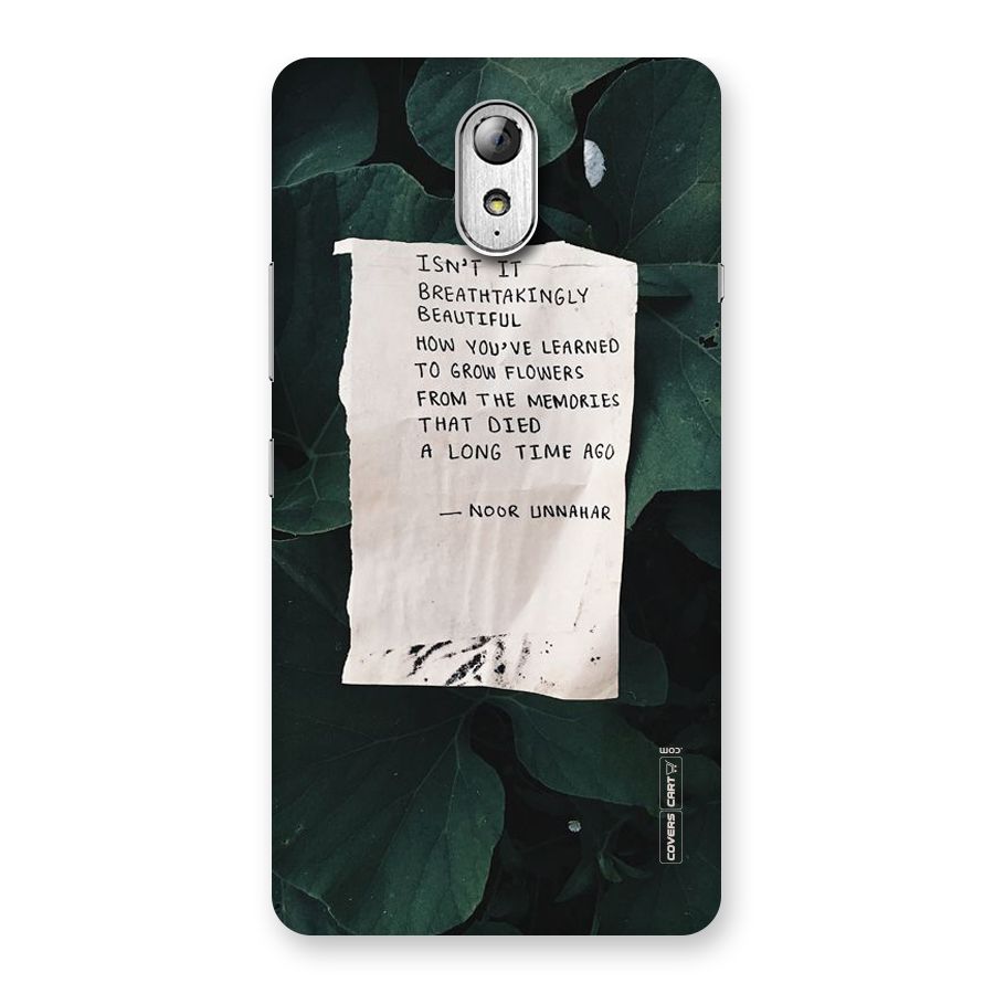 Memories Back Case for Lenovo Vibe P1M