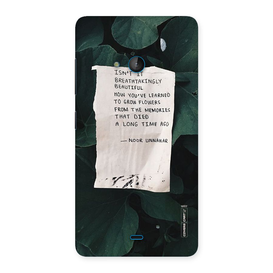 Memories Back Case for Lumia 540