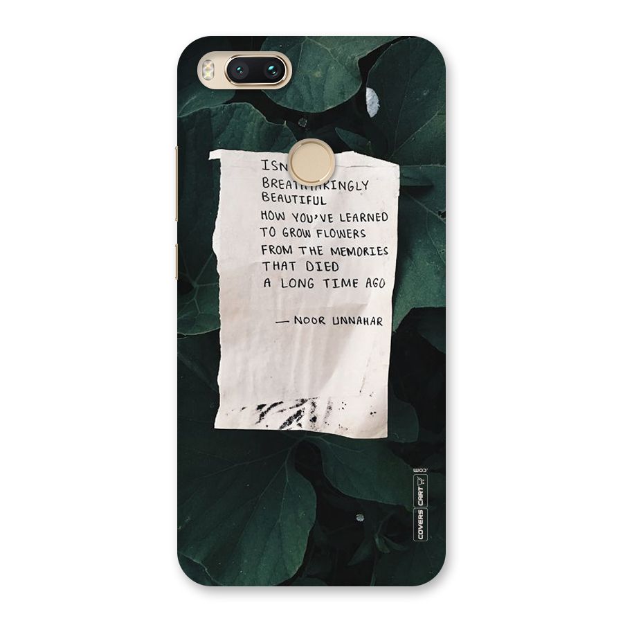 Memories Back Case for Mi A1