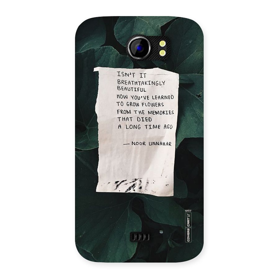 Memories Back Case for Micromax Canvas 2 A110