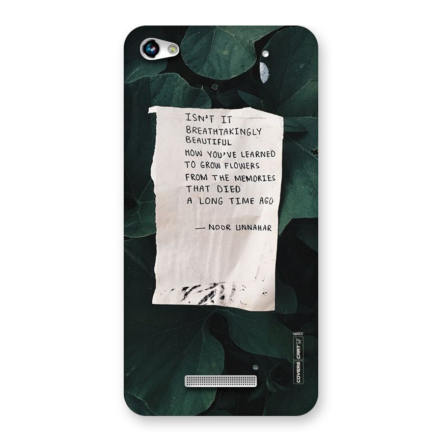 Memories Back Case for Micromax Hue 2