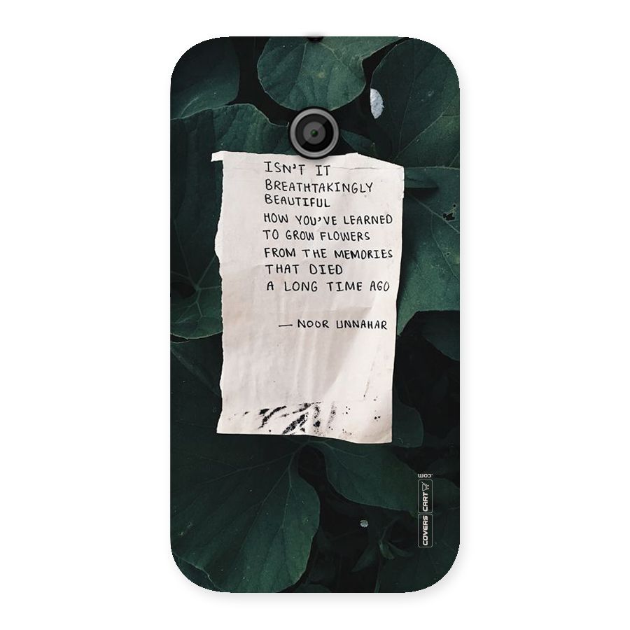 Memories Back Case for Moto E