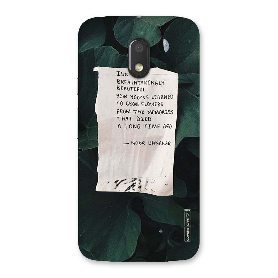 Memories Back Case for Moto E3 Power