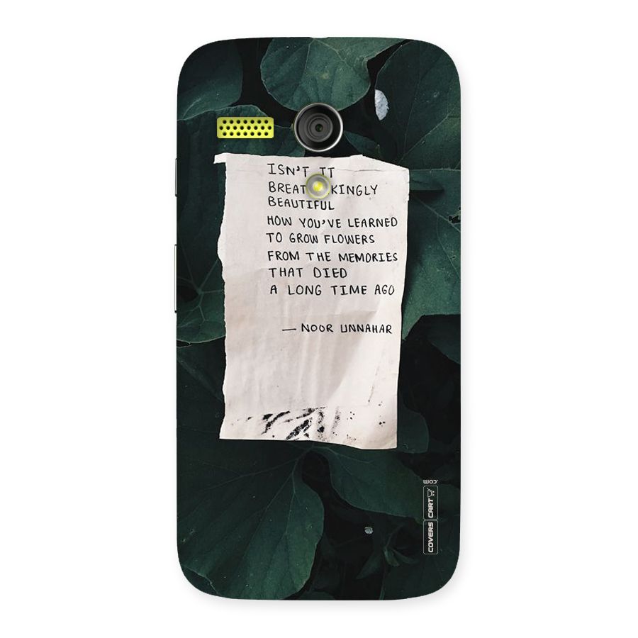Memories Back Case for Moto G