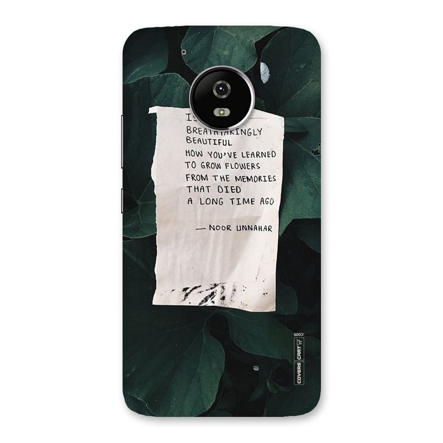 Memories Back Case for Moto G5