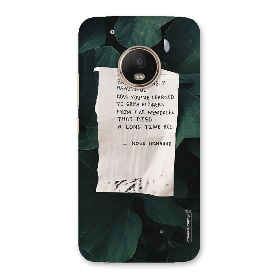 Memories Back Case for Moto G5 Plus