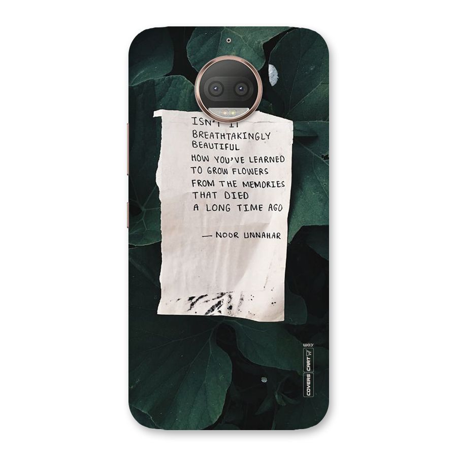 Memories Back Case for Moto G5s Plus