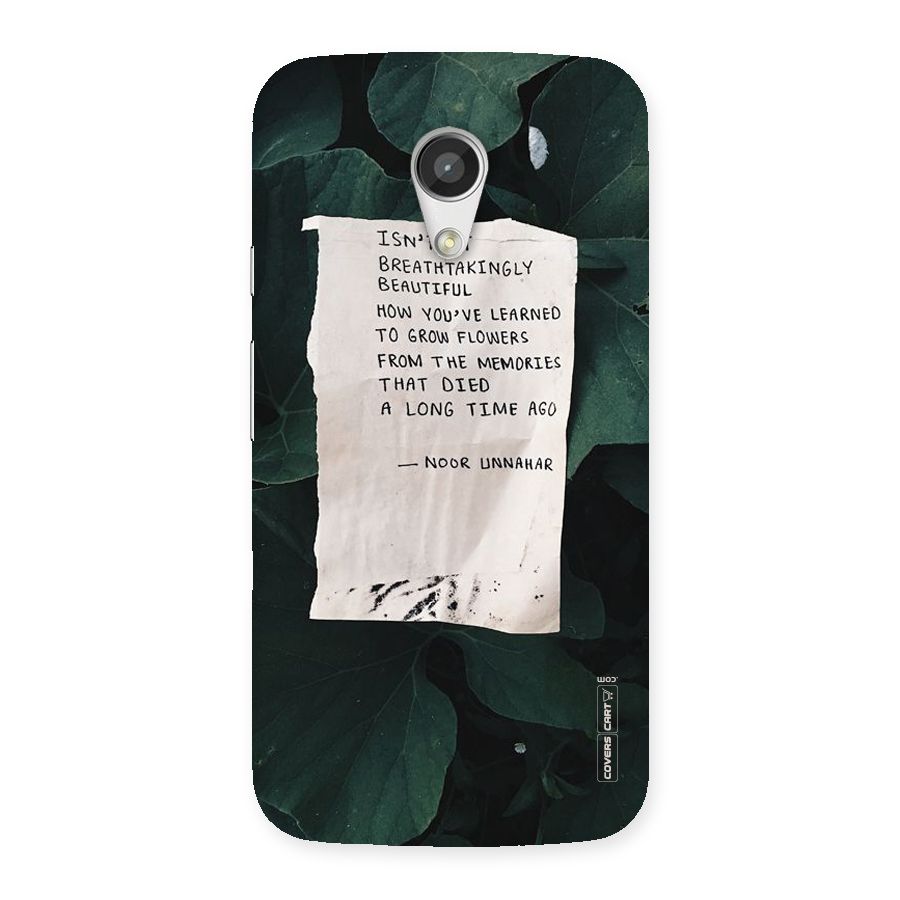 Memories Back Case for Moto G 2nd Gen