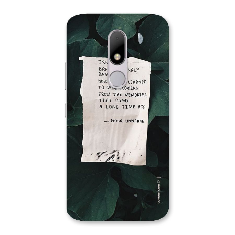Memories Back Case for Moto M