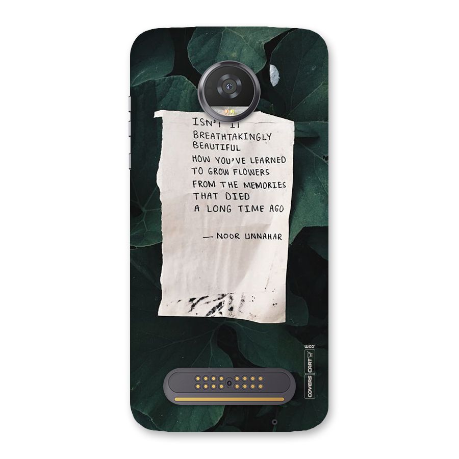 Memories Back Case for Moto Z2 Play