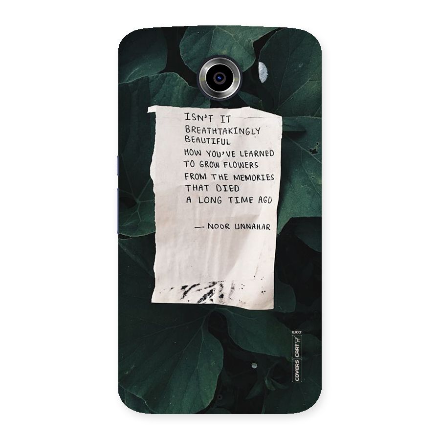 Memories Back Case for Nexsus 6