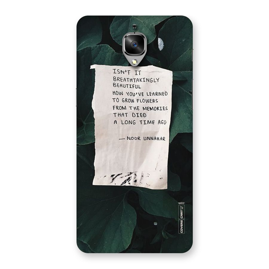Memories Back Case for OnePlus 3