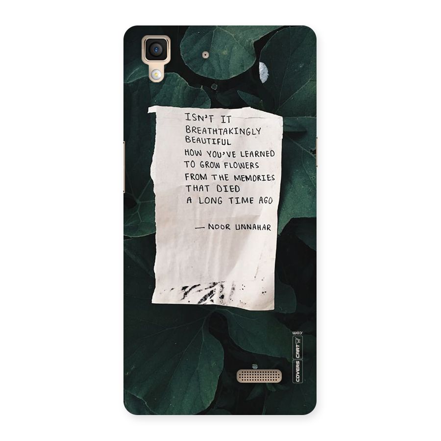 Memories Back Case for Oppo R7