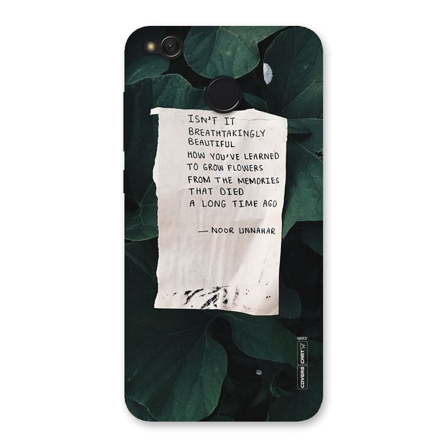 Memories Back Case for Redmi 4
