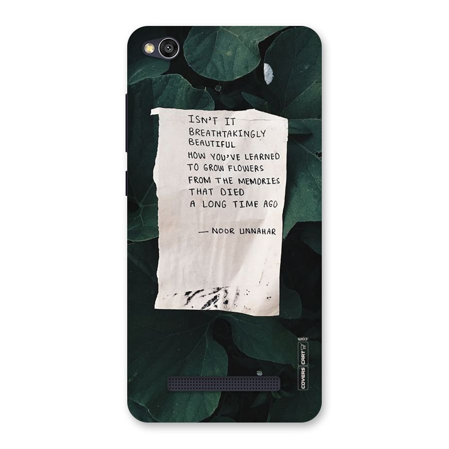 Memories Back Case for Redmi 4A