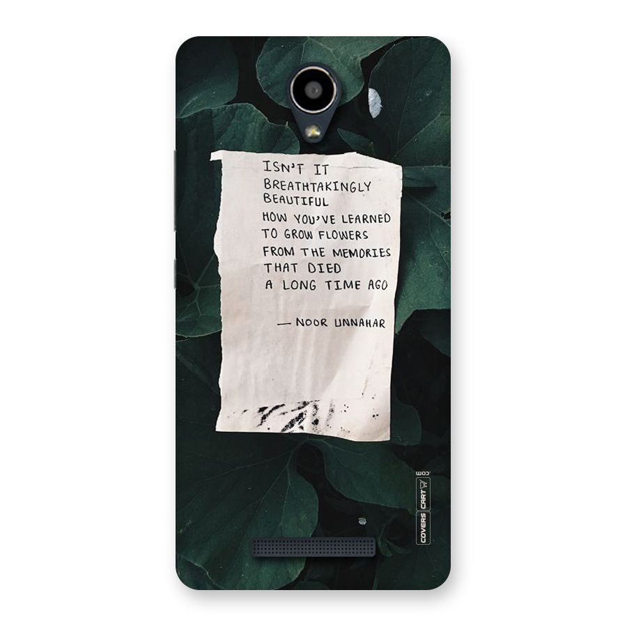 Memories Back Case for Redmi Note 2