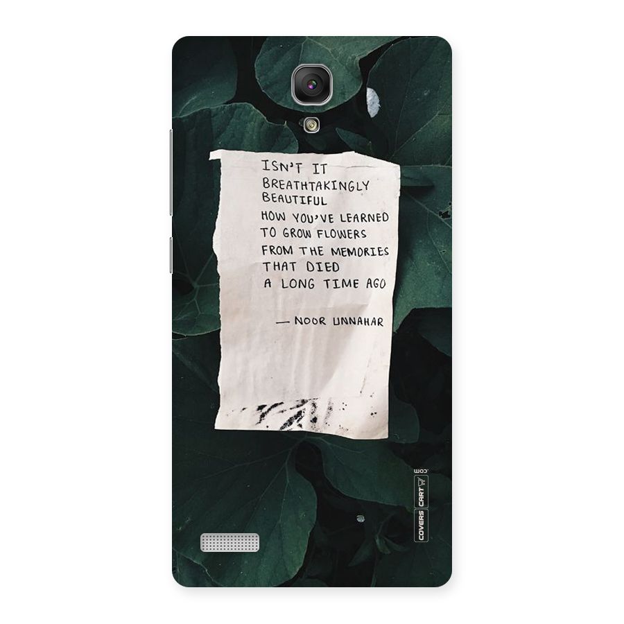 Memories Back Case for Redmi Note Prime