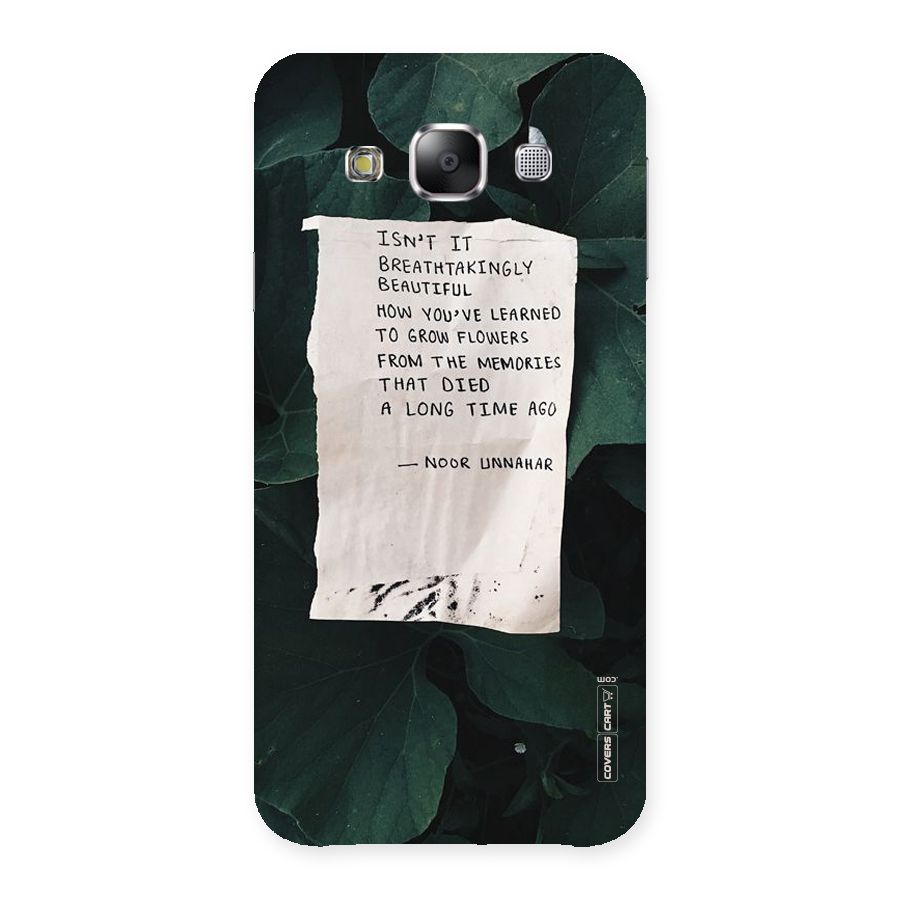 Memories Back Case for Samsung Galaxy E5