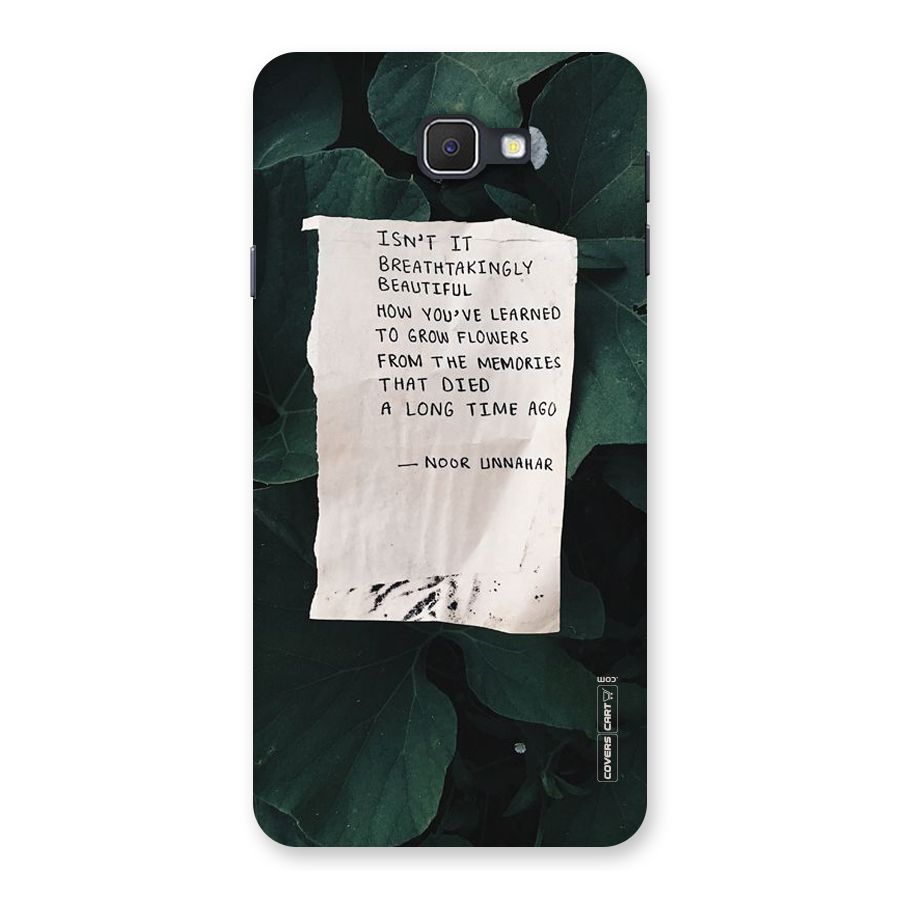 Memories Back Case for Samsung Galaxy J7 Prime